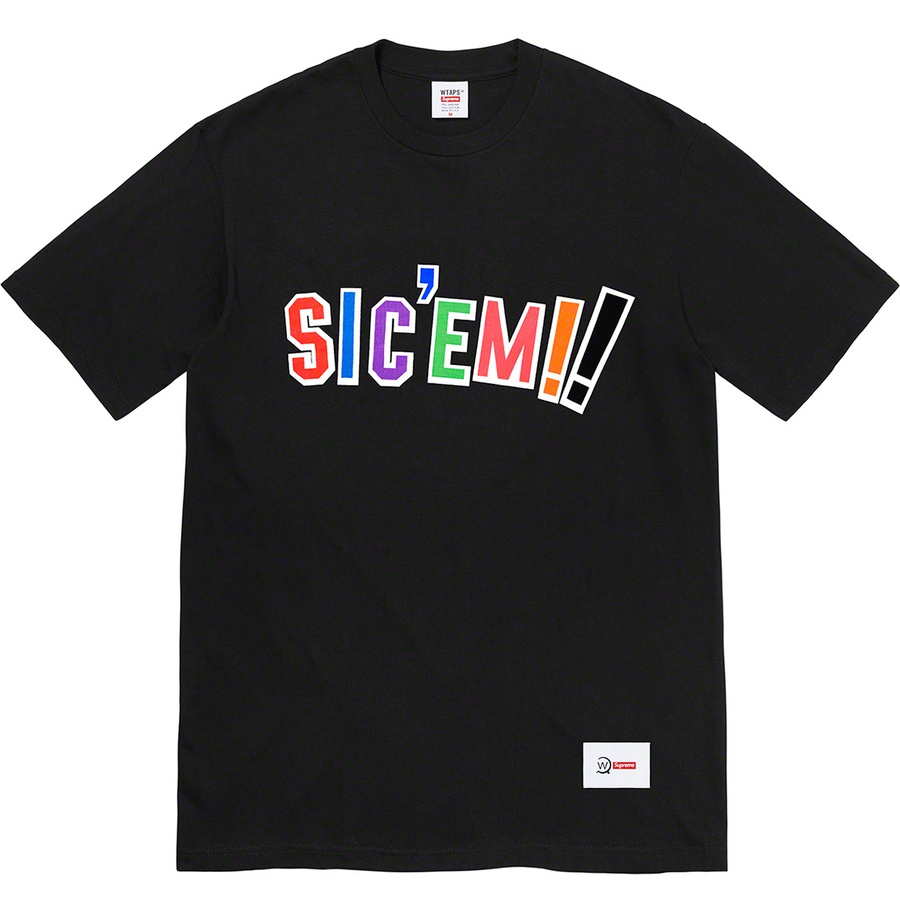 Details on Supreme WTAPS Sic'em! Tee Black from fall winter
                                                    2021 (Price is $44)