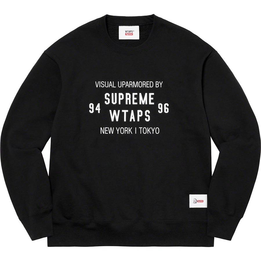 Details on Supreme WTAPS Crewneck Black from fall winter 2021 (Price is $158)