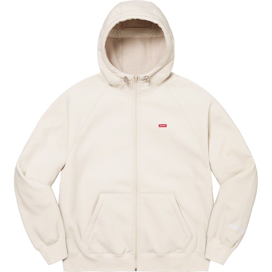 Details on WINDSTOPPER Zip Up Hooded Sweatshirt Stone from fall winter
                                                    2021 (Price is $198)