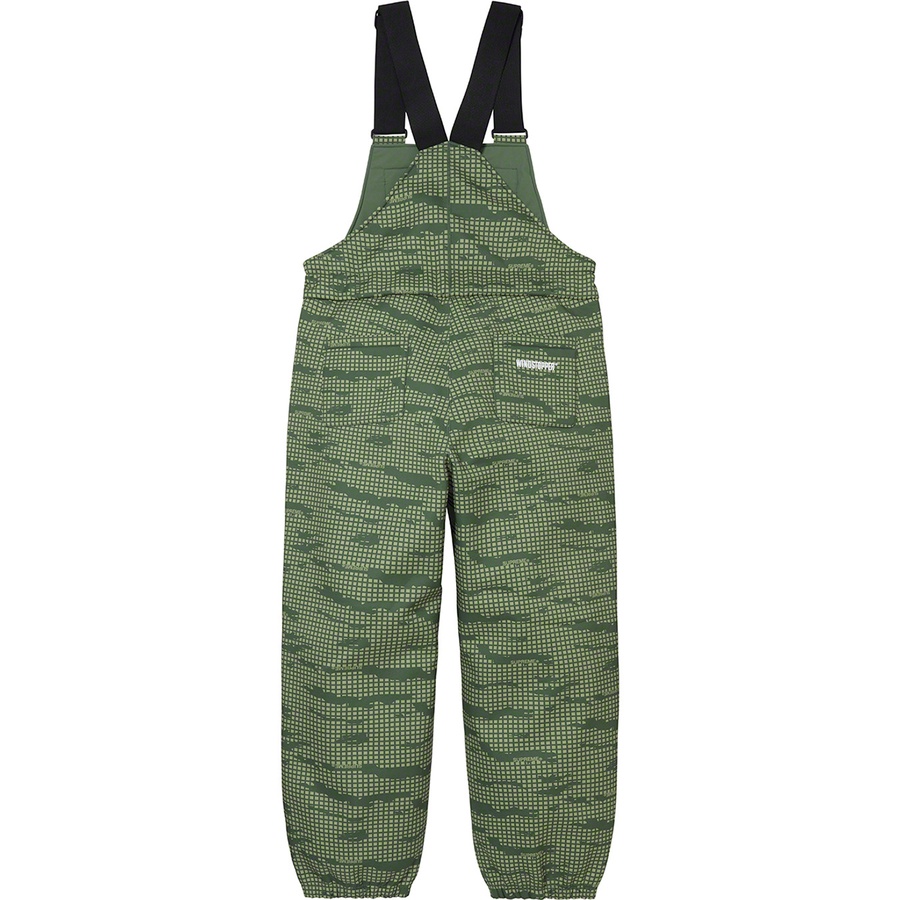 Details on WINDSTOPPER Overalls Olive Grid Camo from fall winter 2021 (Price is $228)