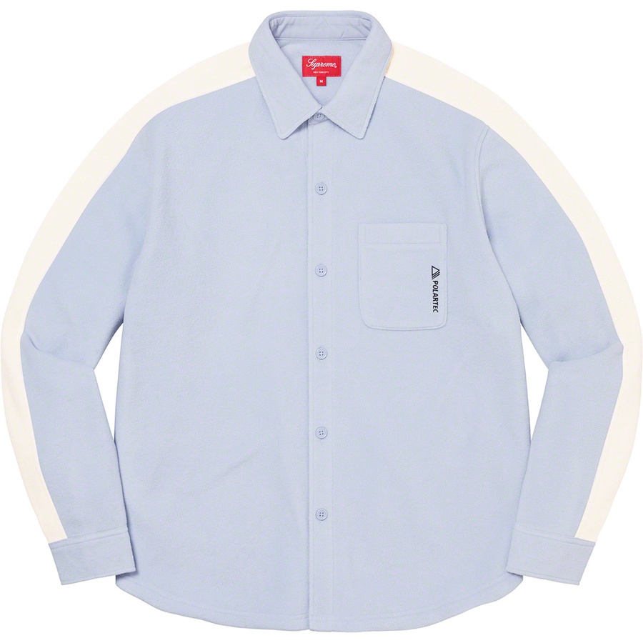 Details on Polartec Shirt Light Blue from fall winter 2021 (Price is $138)