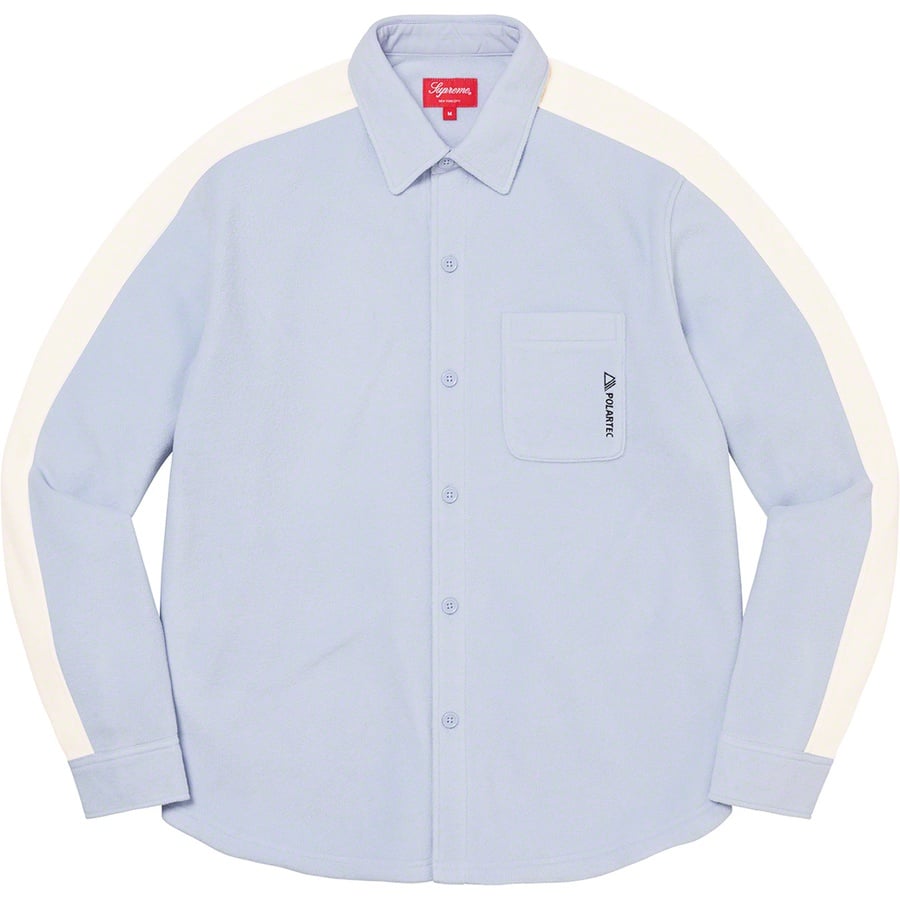 Details on Polartec Shirt Light Blue from fall winter
                                                    2021 (Price is $138)