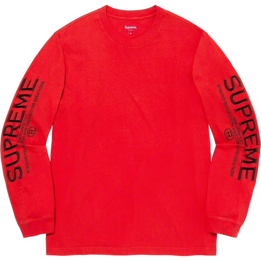 Details on Intarsia Sleeve L S Top Red from fall winter 2021 (Price is $98)