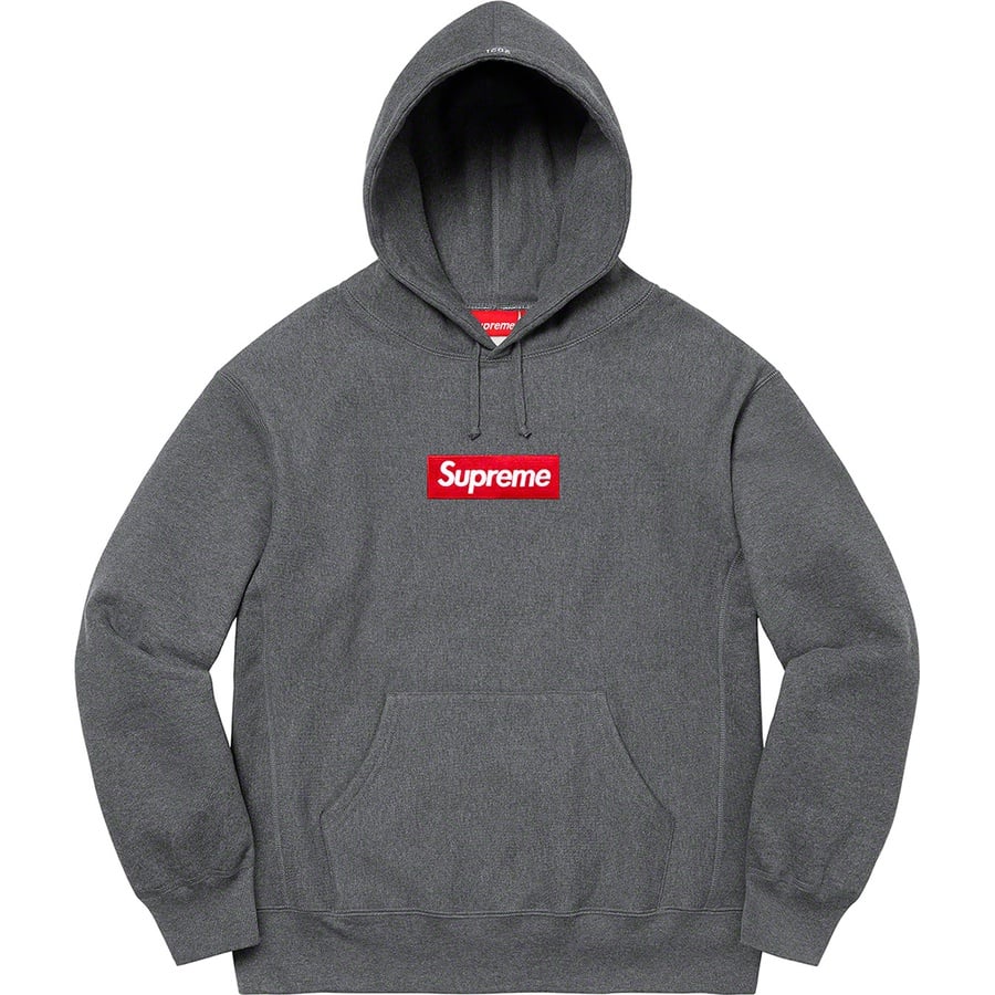 Box Logo Hooded Sweatshirt Charcoal