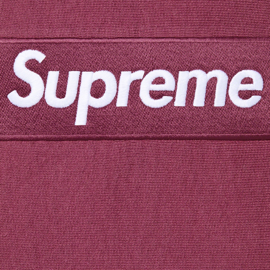 Details on Box Logo Hooded Sweatshirt Plum from fall winter 2021 (Price is $168)