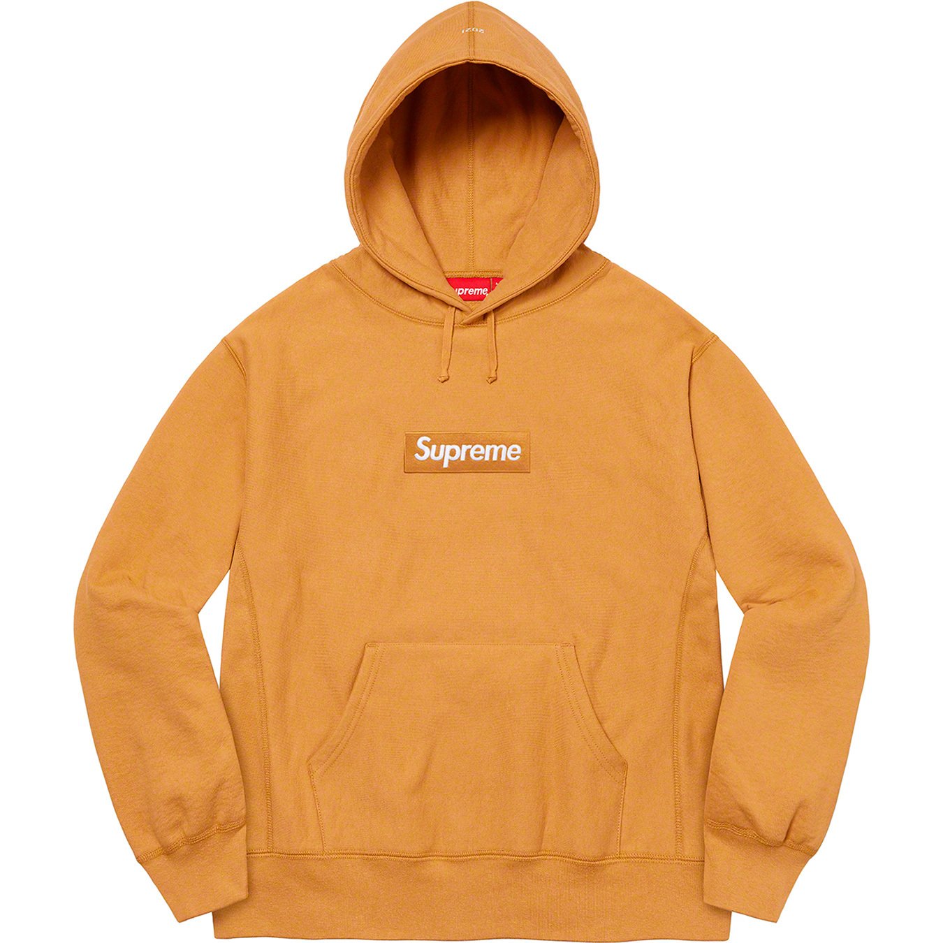 box logo hoodie brown