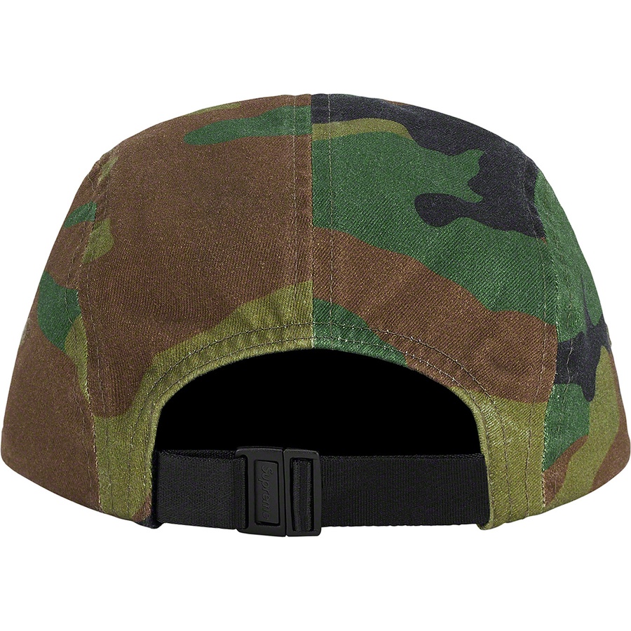Details on Top Zip Camp Cap Woodland Camo from fall winter
                                                    2021 (Price is $48)