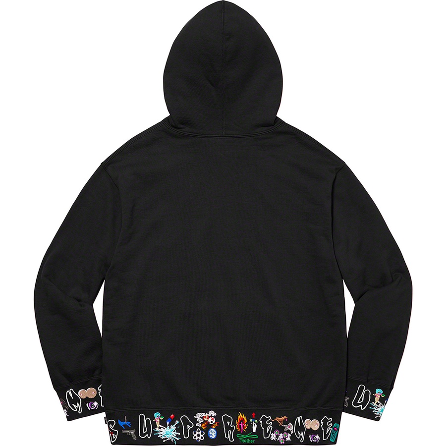 Details on AOI Icons Hooded Sweatshirt Black from fall winter 2021 (Price is $168)