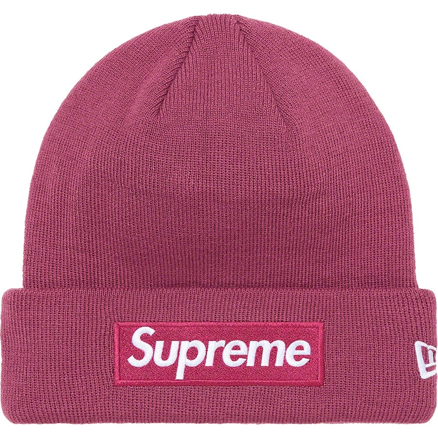 Details on New Era Box Logo Beanie Plum from fall winter
                                                    2021 (Price is $38)