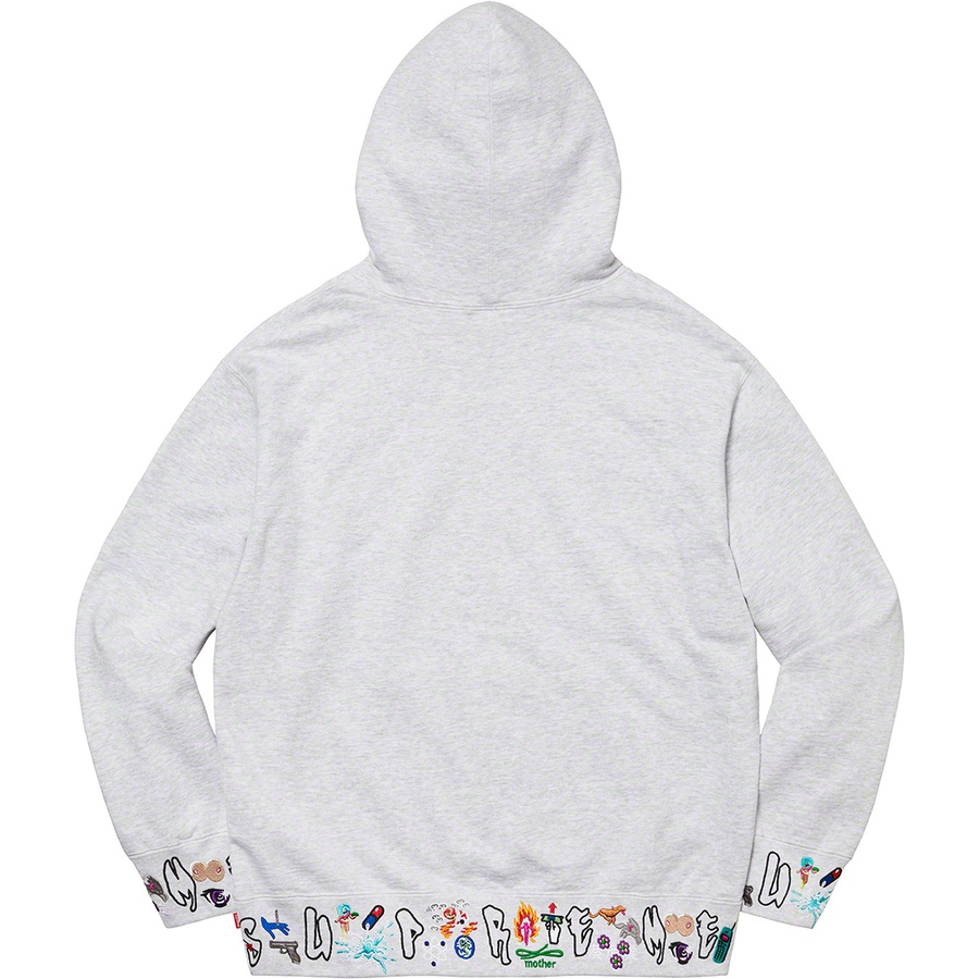 Details on AOI Icons Hooded Sweatshirt Ash Grey from fall winter 2021 (Price is $168)