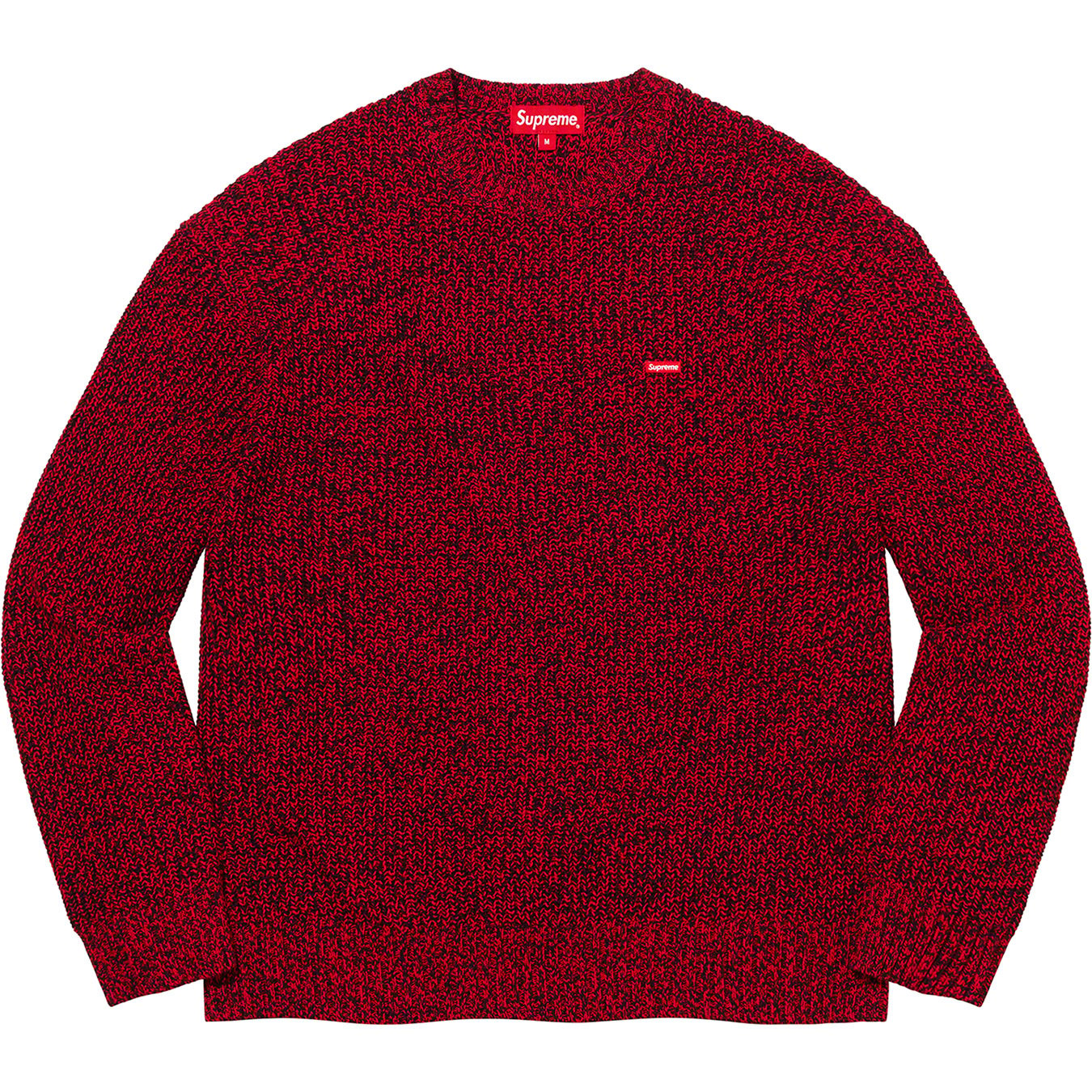 Supreme Melange Rib Knit Sweater XL