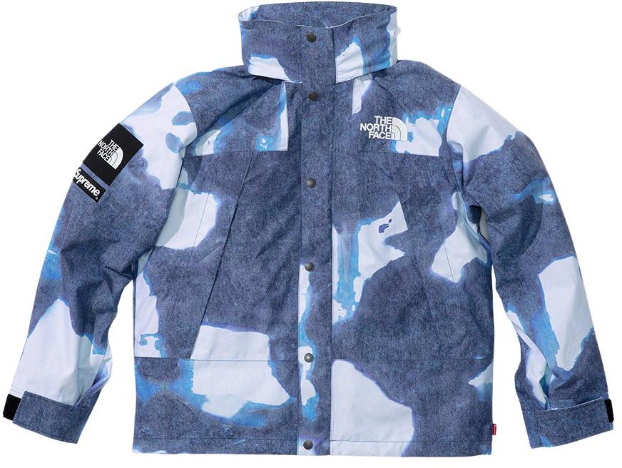 The North Face Bleached Denim Print Mountain Jacket - fall winter