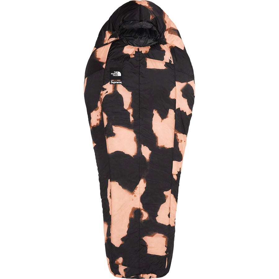 Details on Supreme The North Face Bleached Denim Print Sleeping Bag Black from fall winter
                                                    2021 (Price is $298)