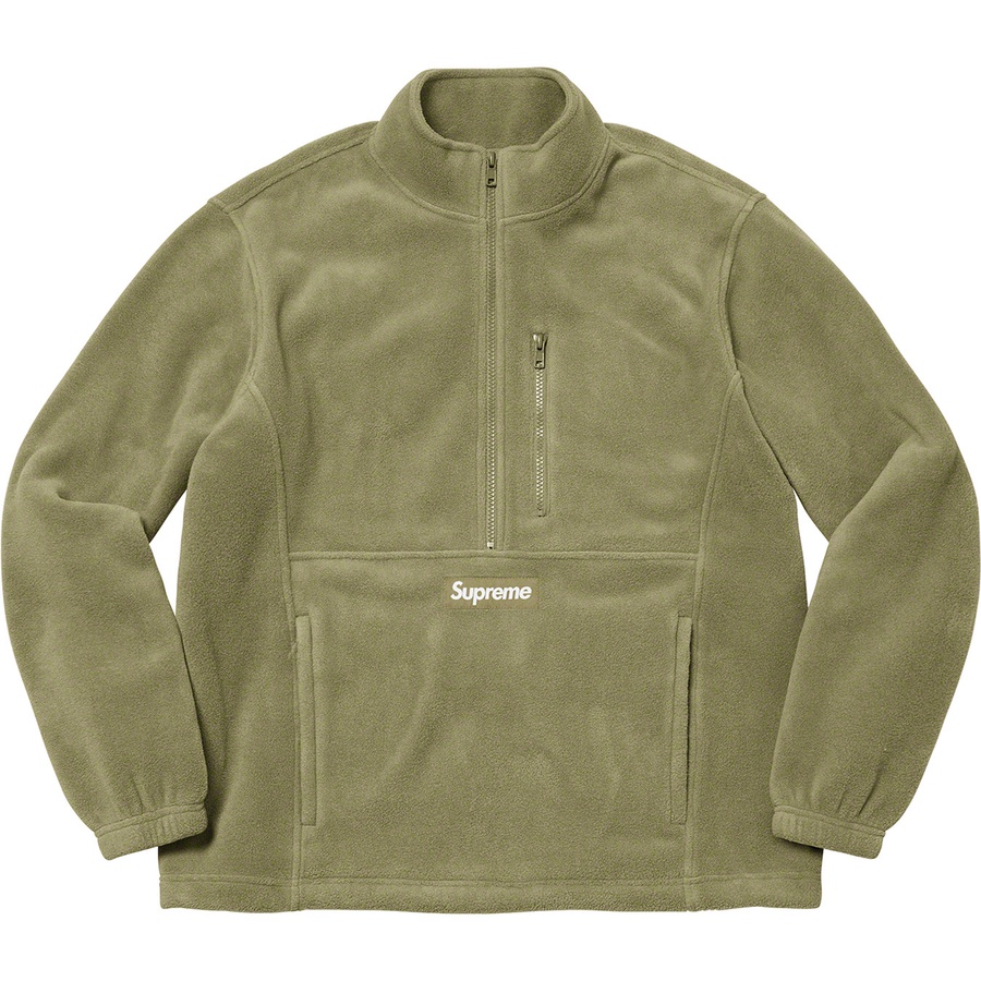 Details on Polartec Half Zip Pullover Light Olive from fall winter 2021 (Price is $138)