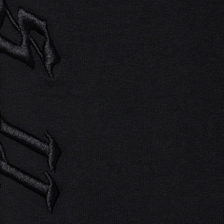 Details on Raised Embroidery Sweatpant Black from fall winter
                                                    2021 (Price is $148)