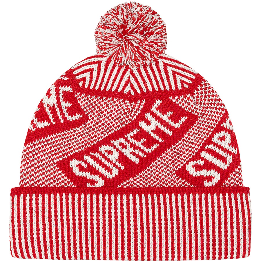 Details on Banner Beanie Red from fall winter
                                                    2021 (Price is $38)