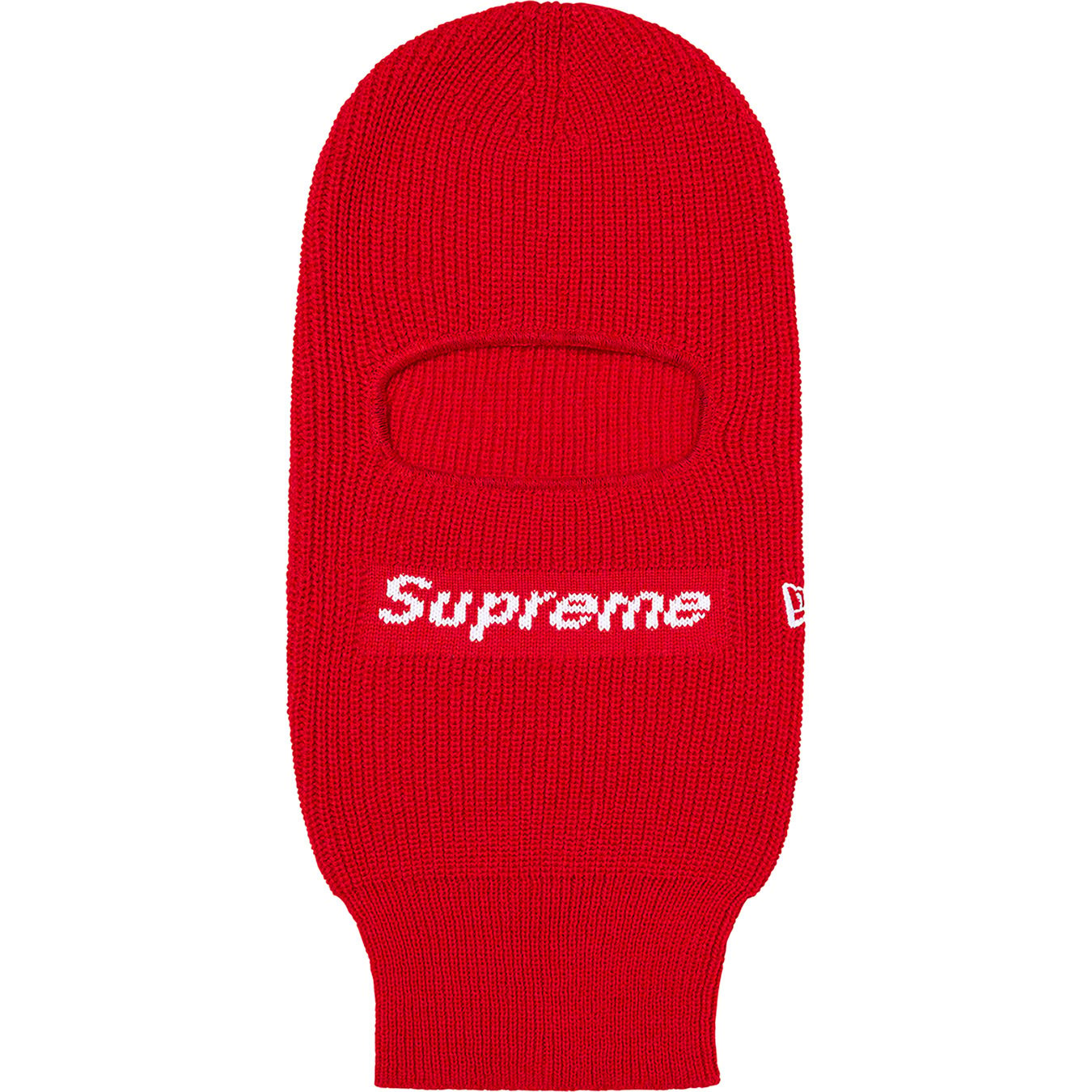 Supreme x New Era Box Logo Knitted Balaclava - White