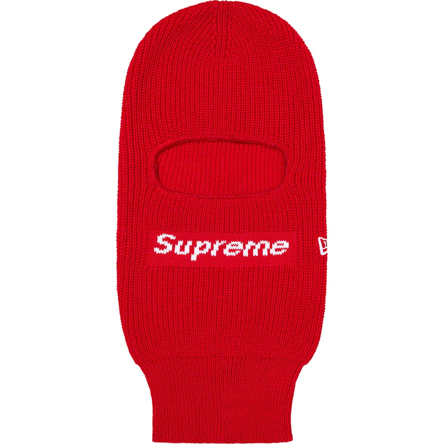 Details on New Era Box Logo Balaclava Red from fall winter
                                                    2021 (Price is $58)