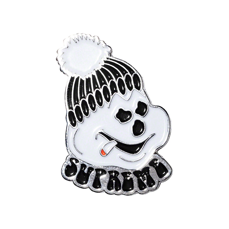 Details on Snowman Pin Black from fall winter 2021 (Price is $8)