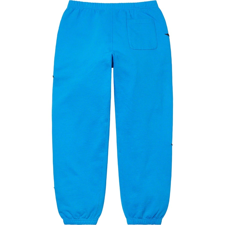 Details on Raised Embroidery Sweatpant Bright Royal from fall winter
                                                    2021 (Price is $148)