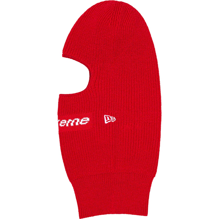 Details on New Era Box Logo Balaclava Red from fall winter
                                                    2021 (Price is $58)