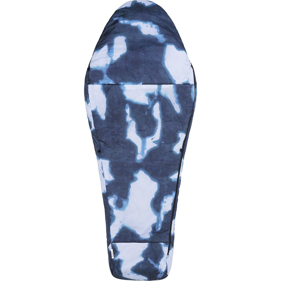 Details on Supreme The North Face Bleached Denim Print Sleeping Bag Indigo from fall winter
                                                    2021 (Price is $298)