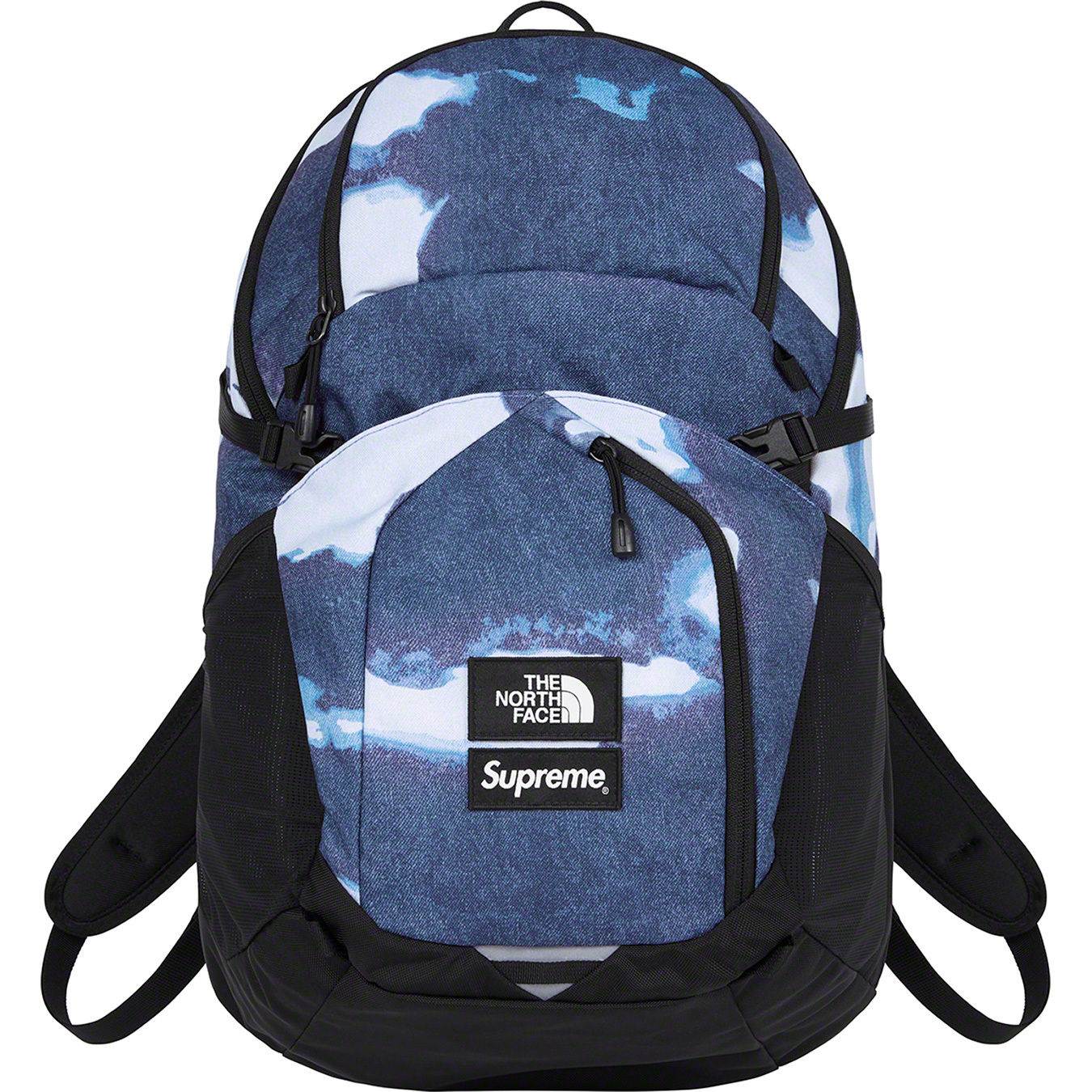 The North Face Bleached Denim Print Pocono Backpack - fall winter 