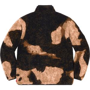 The North Face Bleached Denim Print Fleece Jacket - fall winter 