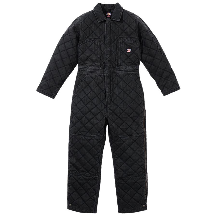 Details on Supreme Dickies Quilted Coverall  from fall winter
                                                    2021 (Price is $228)