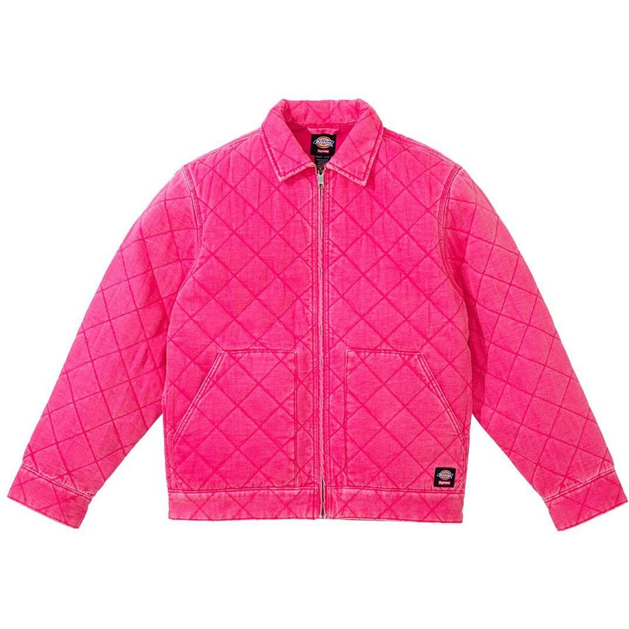 Details on Supreme Dickies Quilted Work Jacket  from fall winter
                                                    2021 (Price is $168)