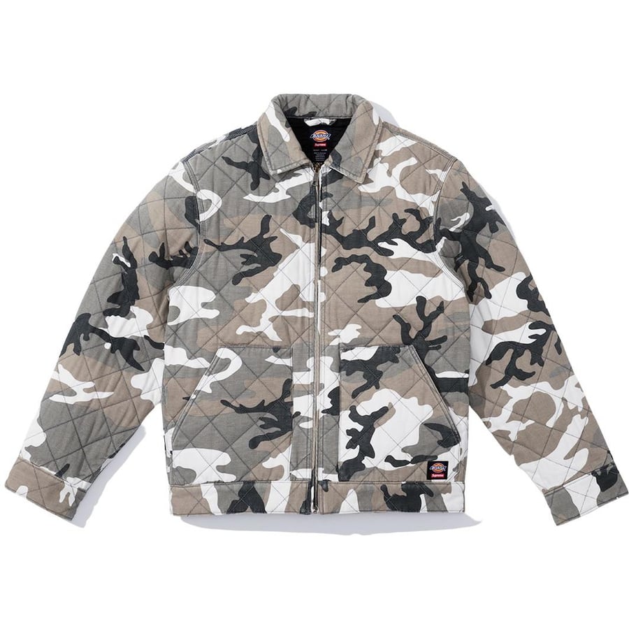 Details on Supreme Dickies Quilted Work Jacket  from fall winter
                                                    2021 (Price is $168)