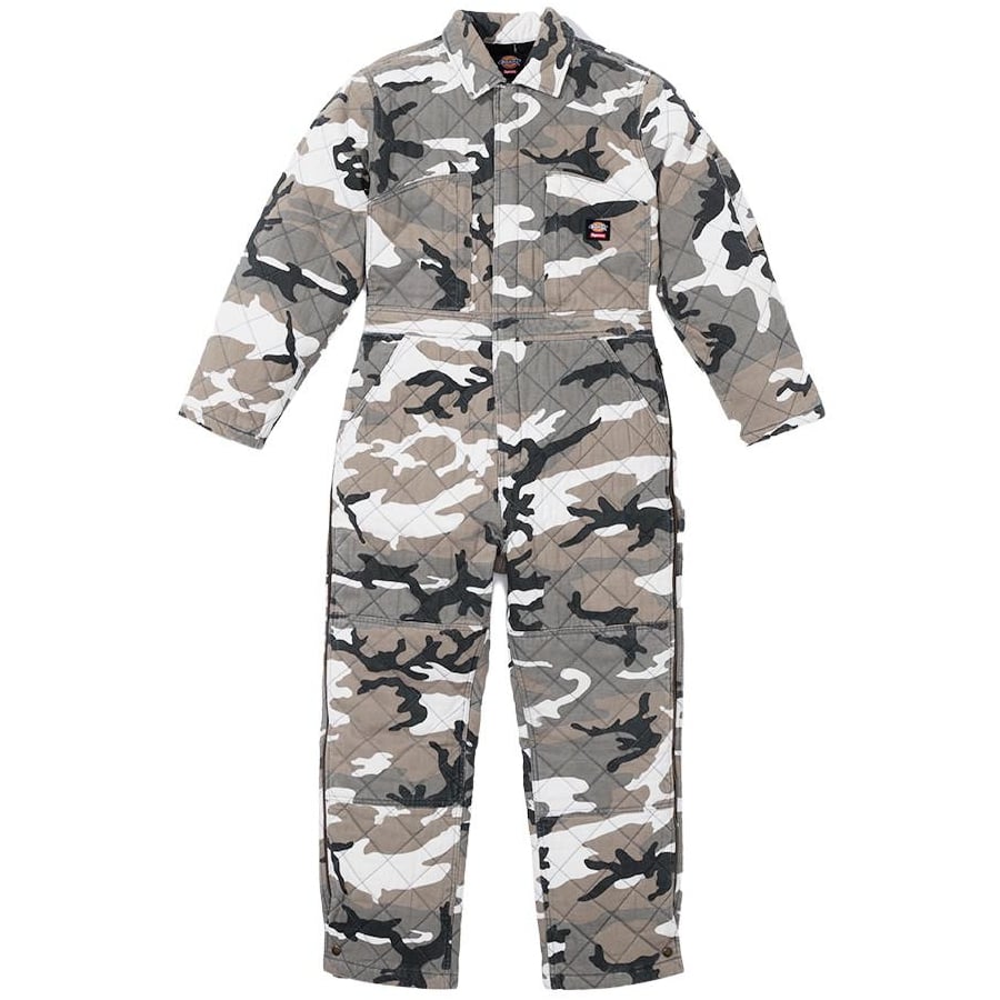 Details on Supreme Dickies Quilted Coverall  from fall winter 2021 (Price is $228)