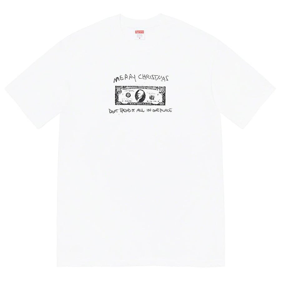 Supreme Spend It Tee for fall winter 21 season