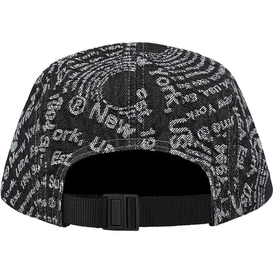 Details on Circles Jacquard Denim Camp Cap Black from fall winter
                                                    2021 (Price is $48)