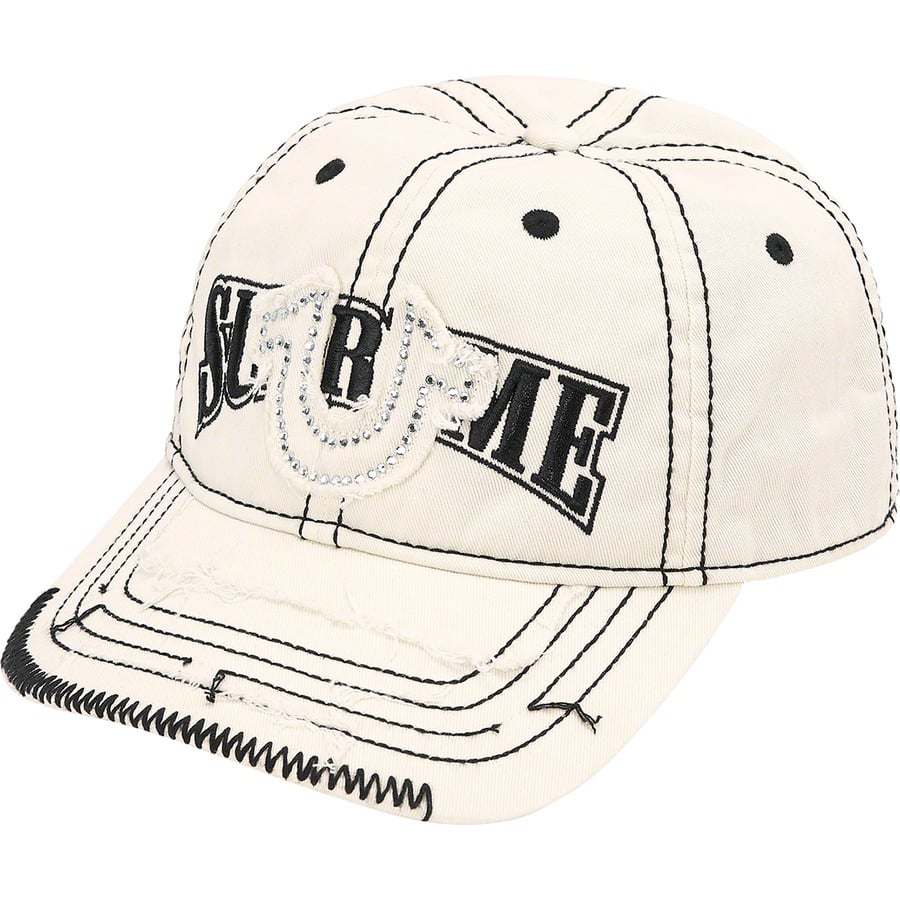 Details on Supreme True Religion 6-Panel White from fall winter
                                                    2021 (Price is $78)