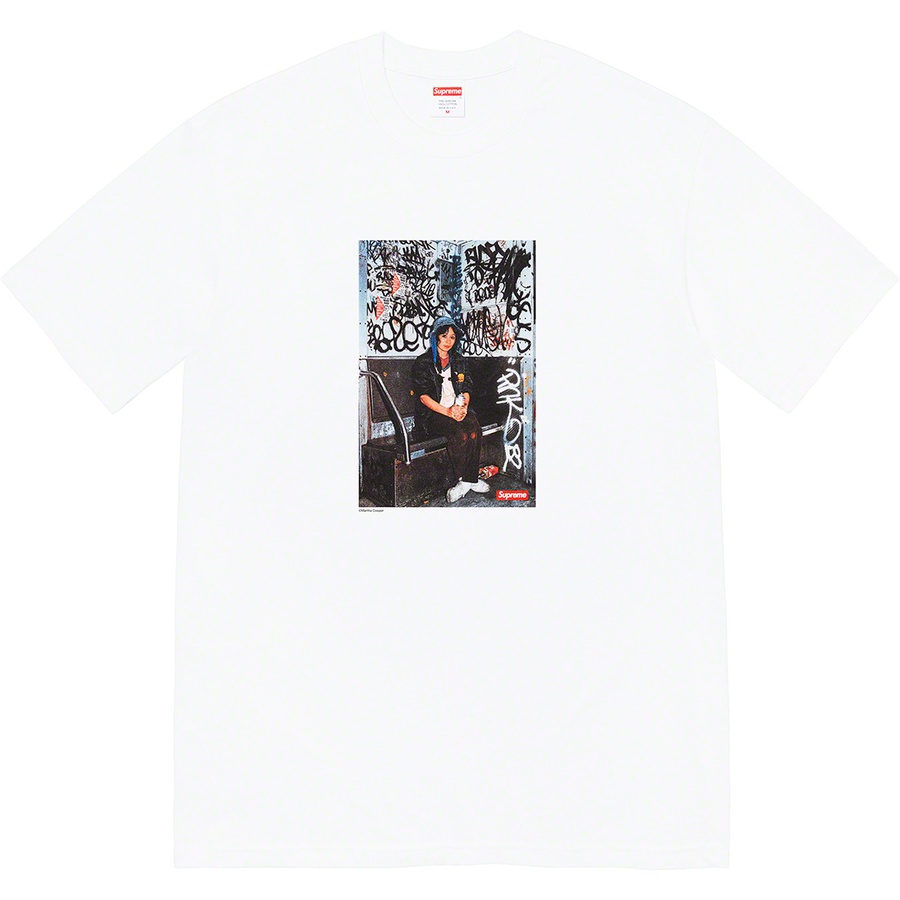 Details on Lady Pink Supreme Tee White from fall winter
                                                    2021 (Price is $44)