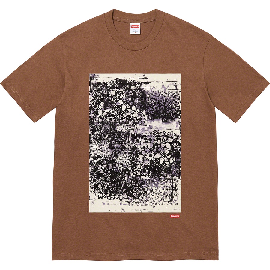 Details on Christopher Wool Supreme 1995 Tee Brown from fall winter
                                                    2021 (Price is $48)