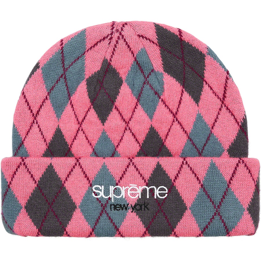 Details on Argyle Cashmere Beanie Dusty Magenta from fall winter
                                                    2021 (Price is $48)
