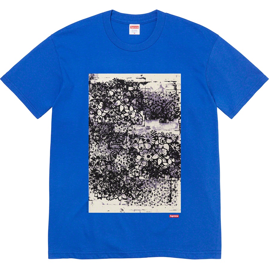 Details on Christopher Wool Supreme 1995 Tee Royal from fall winter 2021 (Price is $48)