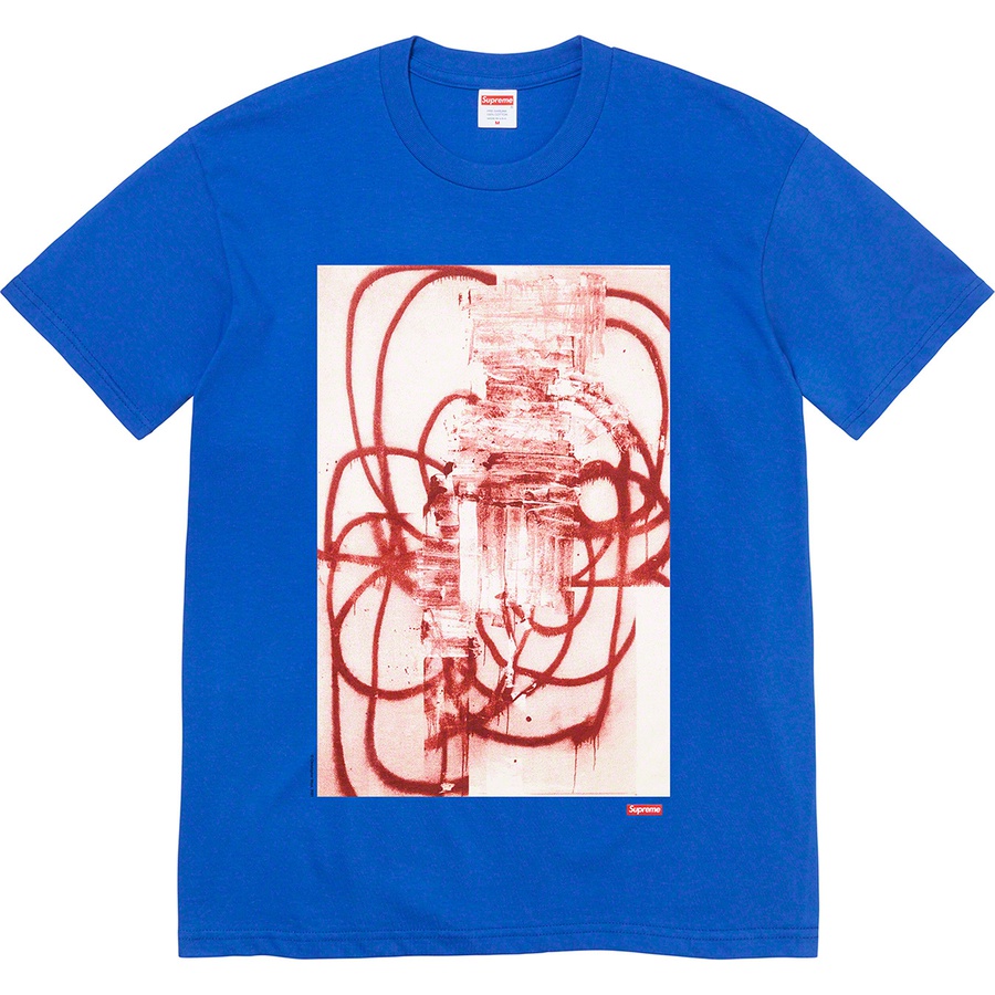 Details on Christopher Wool Supreme 2001 Tee Royal from fall winter
                                                    2021 (Price is $48)