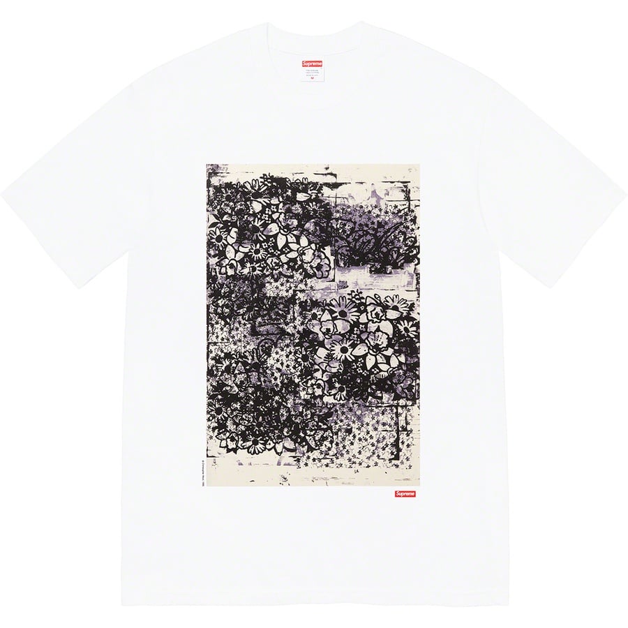 Details on Christopher Wool Supreme 1995 Tee White from fall winter 2021 (Price is $48)