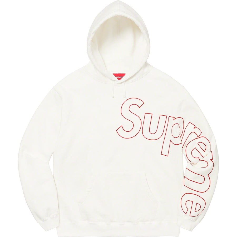 Details on Reflective Hooded Sweatshirt White from fall winter
                                                    2021 (Price is $158)