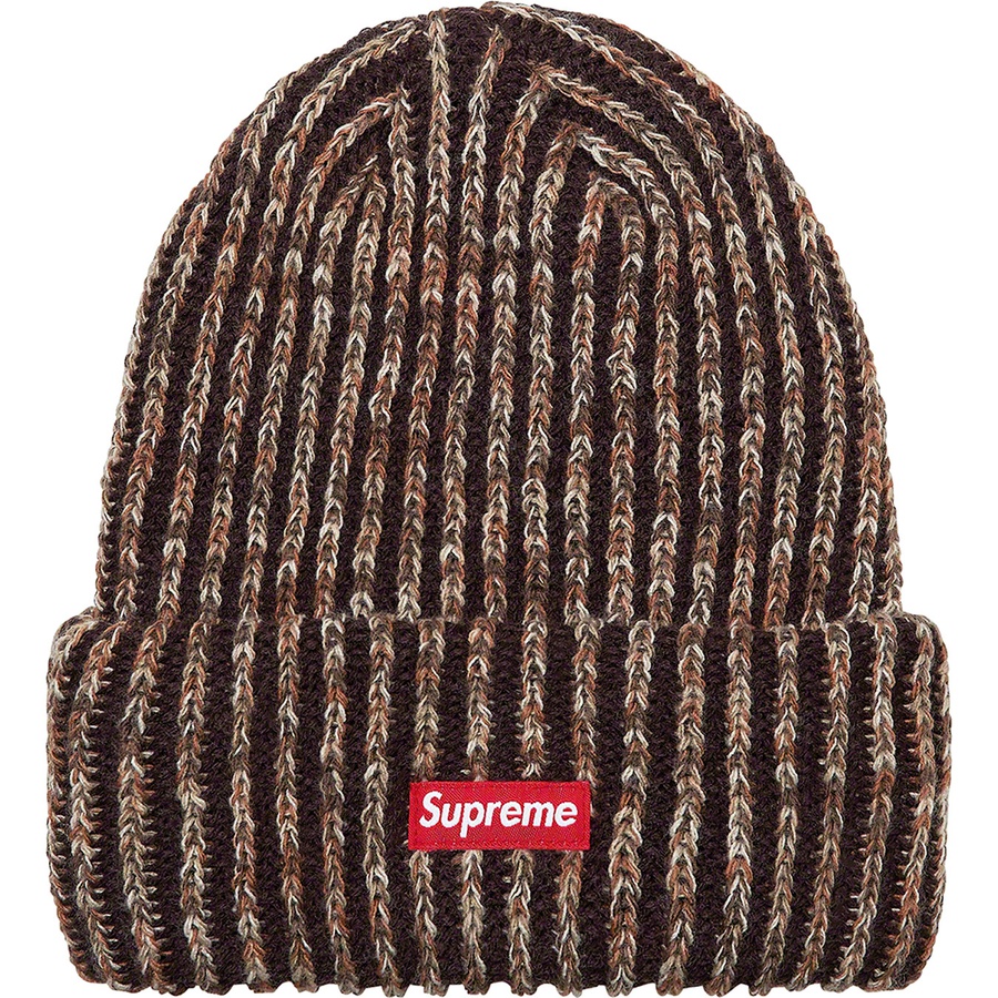 Details on Rainbow Knit Loose Gauge Beanie Dark Brown from fall winter
                                                    2021 (Price is $38)