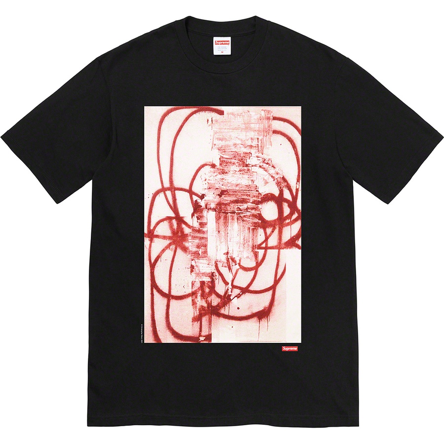 Details on Christopher Wool Supreme 2001 Tee Black from fall winter
                                                    2021 (Price is $48)