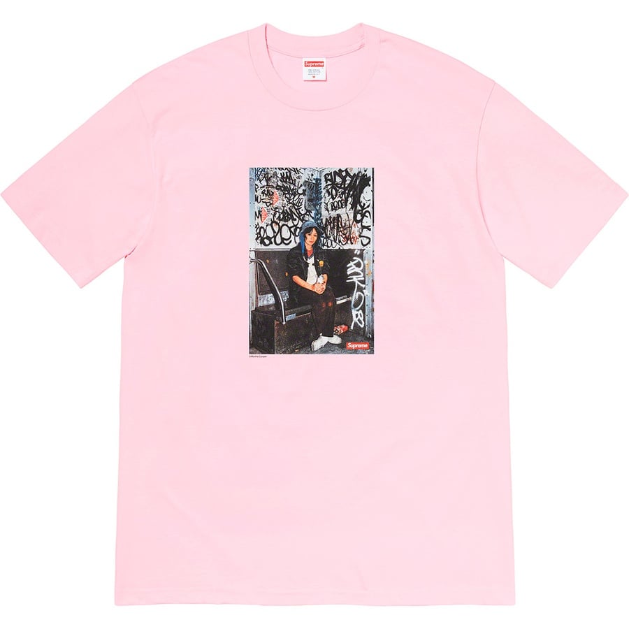 Details on Lady Pink Supreme Tee Light Pink from fall winter
                                                    2021 (Price is $44)