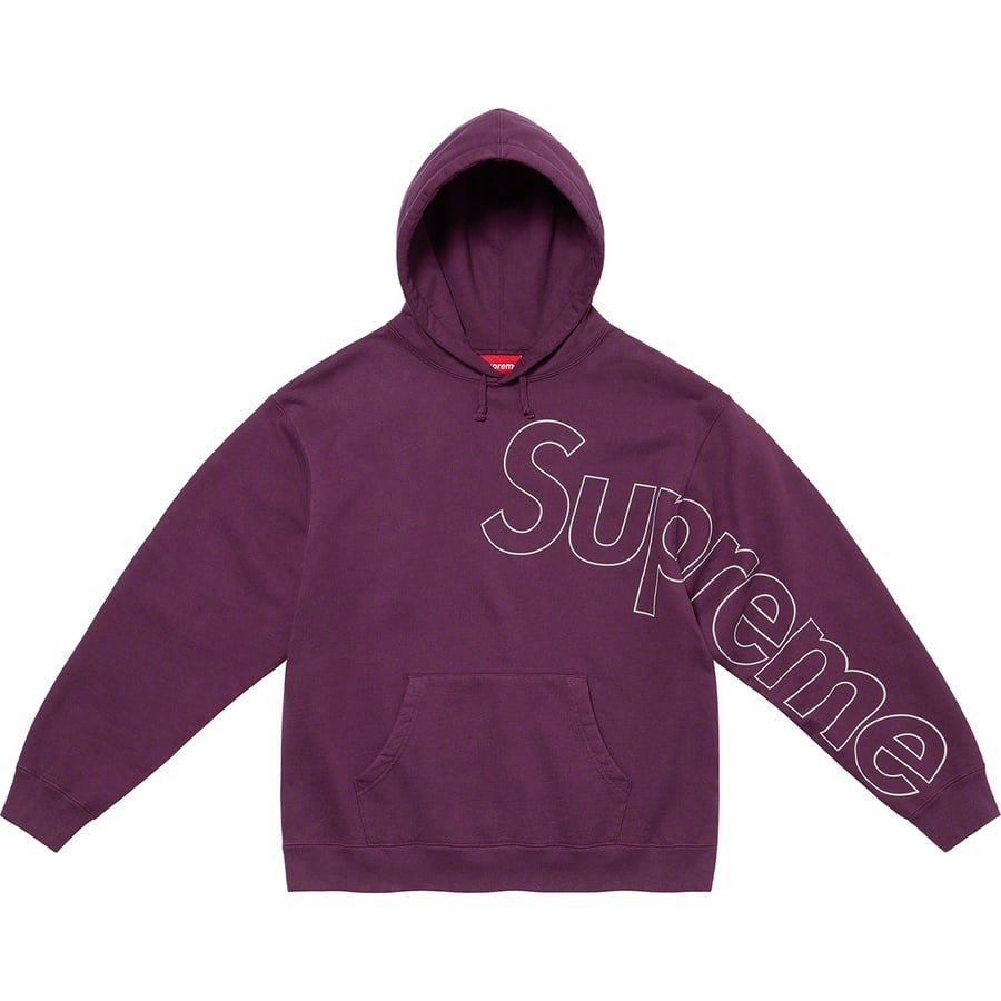 Details on Reflective Hooded Sweatshirt Eggplant from fall winter 2021 (Price is $158)