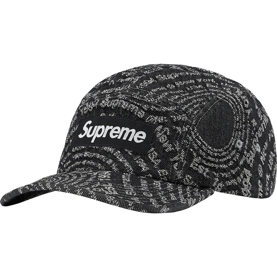 Details on Circles Jacquard Denim Camp Cap Black from fall winter
                                                    2021 (Price is $48)