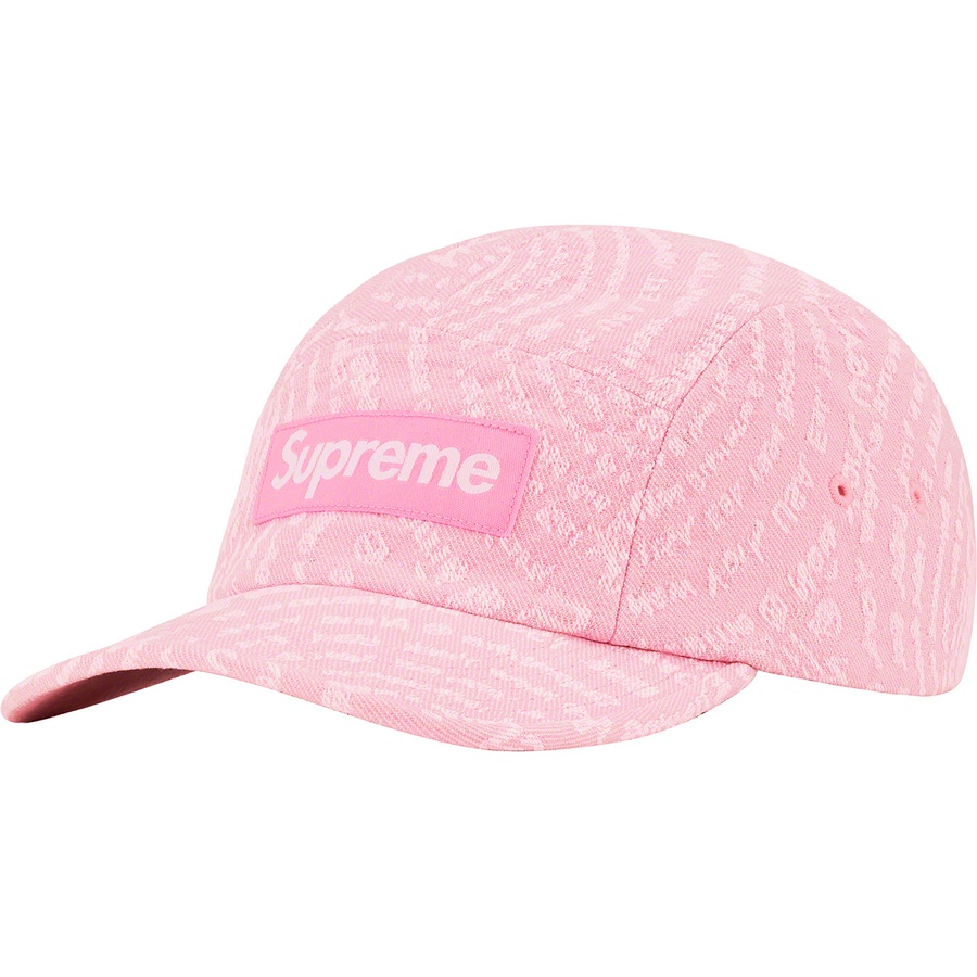 Details on Circles Jacquard Denim Camp Cap Pink from fall winter
                                                    2021 (Price is $48)