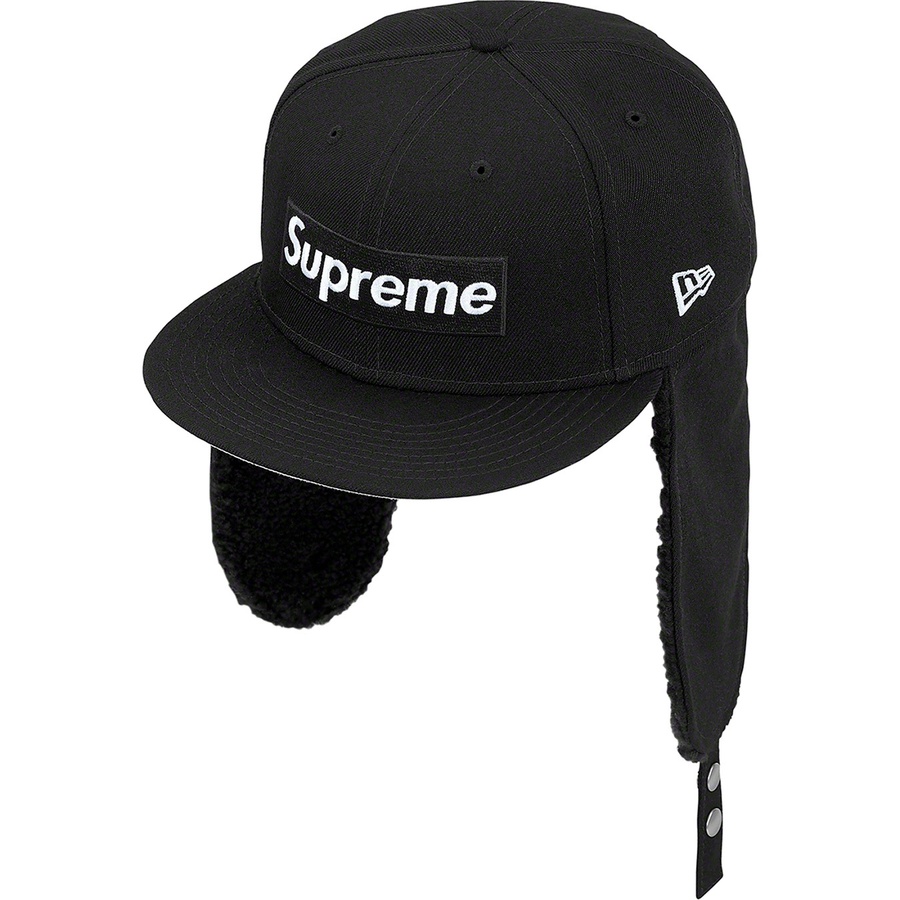Details on Earflap Box Logo New Era Black from fall winter
                                                    2021 (Price is $68)