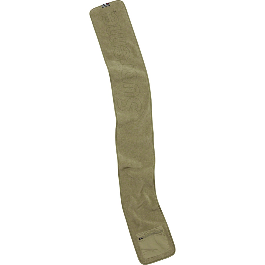 Details on Polartec Pocket Scarf Light Olive from fall winter
                                                    2021 (Price is $48)